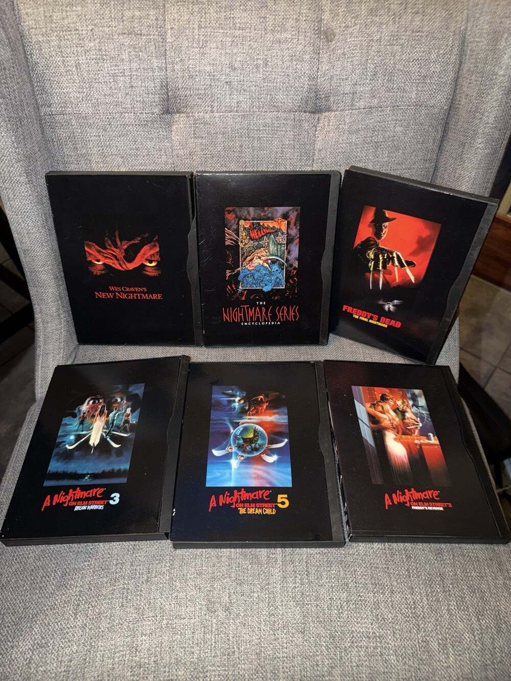 A Nightmare on Elm Street DVD Lot of 5 Movies & Nightmare series encyclopedia
